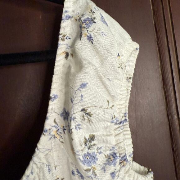 Reformation Cream Floral Off-Shoulder Midi Dress - Picture 7 of 9